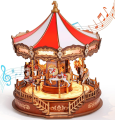 KARUZELA miniaturowa DIY Rolife CLASSIC CAROUSEL Pozytywka MUZYKA Światło