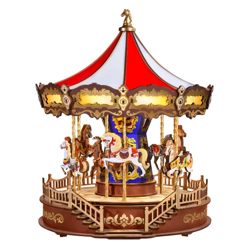 KARUZELA miniaturowa DIY Rolife CLASSIC CAROUSEL Pozytywka MUZYKA Światło