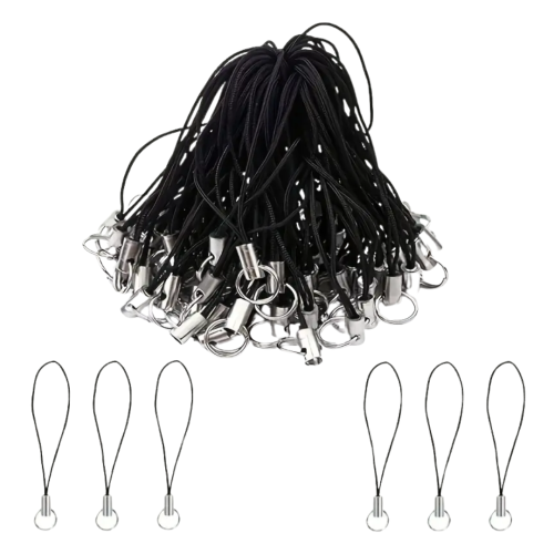 Baza zawieszki smyczka do breloka breloczka czarna 10 sztuk