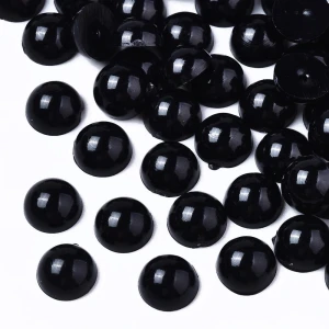 Oczy OCZKA do figurek druku 3D czarne rękodzieło mini kaboszon półperły 6mm 200szt