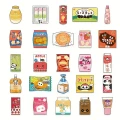 Naklejki STICKER WLEPY PRZEZROCZYSTE KOREAŃSKIE przekąski kawaii