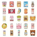 Naklejki STICKER WLEPY PRZEZROCZYSTE KOREAŃSKIE przekąski kawaii