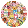 Naklejki STICKER WLEPY PRZEZROCZYSTE KOREAŃSKIE przekąski kawaii