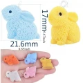 Zawieszki KRÓLIK Króliczek Bunny do bransoletek 5szt miks