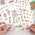Naklejki 3D DIY z TIKTOK roombox zestaw 4 pakiety