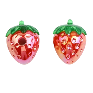 ZAW35 KORALIK zawieszka duża akrylowa TRUSKAWKA do bransoletek 1szt owoc kawaii