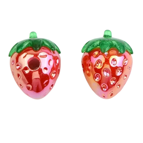 KORALIK duża akrylowa TRUSKAWKA do bransoletek 1szt owoc