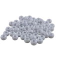 koraliki kandi oponki akrylowe pony beads szare