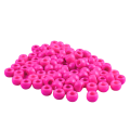 Koraliki oponki kandi 9mm warkoczyki pony bead jasna magenta 20 sztuk