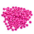 Koraliki oponki kandi 9mm warkoczyki pony bead jasna magenta 20 sztuk