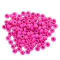 Koraliki oponki kandi 9mm warkoczyki pony bead jasna magenta 20 sztuk