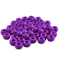 Koraliki kandi oponki akryl 9mm warkoczyki pony bead fioletowe
