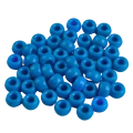 Koraliki kandi oponki akryl 9mm pony beads niebieskie 20szt