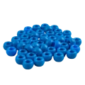Koraliki kandi oponki akryl 9mm pony beads niebieskie 20szt