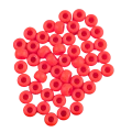 Koraliki oponki kandi 9mm warkoczyki pony bead pomarańczowe