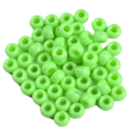 Koraliki oponki akryl 9mm kandi pony bead zielone 20szt