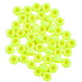 Koraliki oponki akryl 9mm kandi pony bead żółte neon