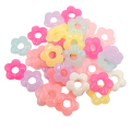 Koraliki KWIATEK KWIATUSZEK z dziurką pastelowe 10szt 20mm