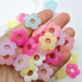 Koraliki KWIATEK KWIATUSZEK z dziurką pastelowe 10szt 20mm