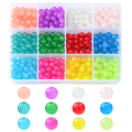 Zestaw koralików szklanych kule kulki 6.5mm do bransoletek biżuterii 480szt