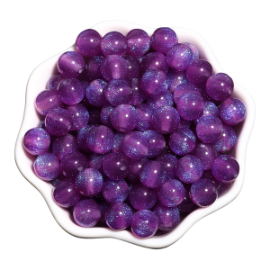 GAL3 Koraliki Galaxy mieniące gwiezdny pył OPALIZUJĄCE fiolet 8mm 10szt