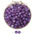 GAL3 Koraliki Galaxy mieniące gwiezdny pył OPALIZUJĄCE fiolet 8mm 10szt