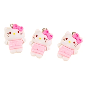 ZAW49 Zawieszka akrylowa HELLO KITTY kotek 2szt zawieszki do bransoletek breloczków