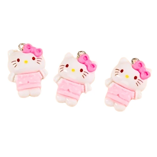 Zawieszka akrylowa HELLO KITTY kotek 2szt zawieszki do bransoletek breloczków