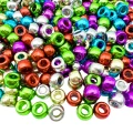 Koraliki oponki akryl 9mm kandi pony bead metaliczne 20szt