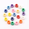 Koraliki oponki akryl 9mm kandi pony bead opalizujące 20szt
