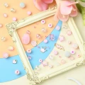 Duży zestaw koralików akrylowych PINK KAWAII RÓŻOWY do biżuterii