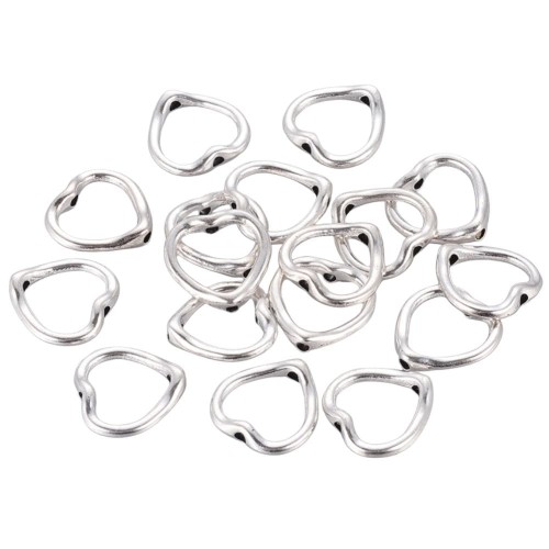 Zawieszki ramka na koralik przekładka metalowe SERCE SERDUSZKO