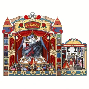S3D85 Naklejki 3D DIY z Tiktoka Roombox TEATR SPEKTAKL teatrzyk