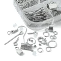 Zestaw półfabrykatów i elementów do robienia biżuterii