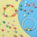 Zestaw EMOTKA smile koraliki uśmiechnięta buzia do bransoletek