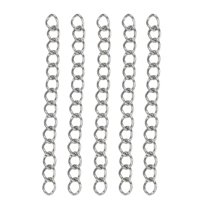LAN1 łańcuszek łańcuszki przedłużanie 40mm bransoletki stal nierdzewna  20szt