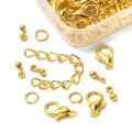 Zestaw półfabrykatów do biżuterii kolor złota 80 elementów