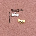 ZAW94 Zawieszki charm metalowe kostka kość do bransoletek 5szt