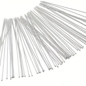 I18 Igły jubilerskie szpilki płaskie gwoździk 70mm 0,6mm 20szt stal nierdzewna