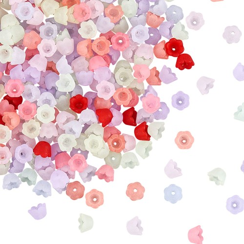 Koraliki TULIPAN DZWONKI konwalia 9mm pastelowe