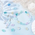Koraliki szklane opalizujące MORSKIE OCEAN rybka rozgwiazda